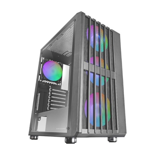 Mars Gaming MC-VAULT ARGB ATX Mid Tower Case Black