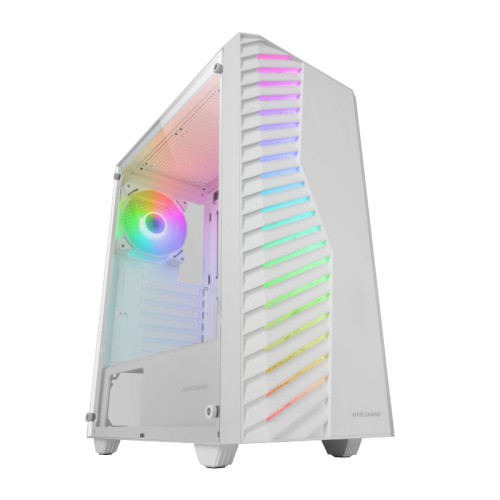 Caja Semitorre ATX MC-Volt ARGB Blanco Mars Gaming