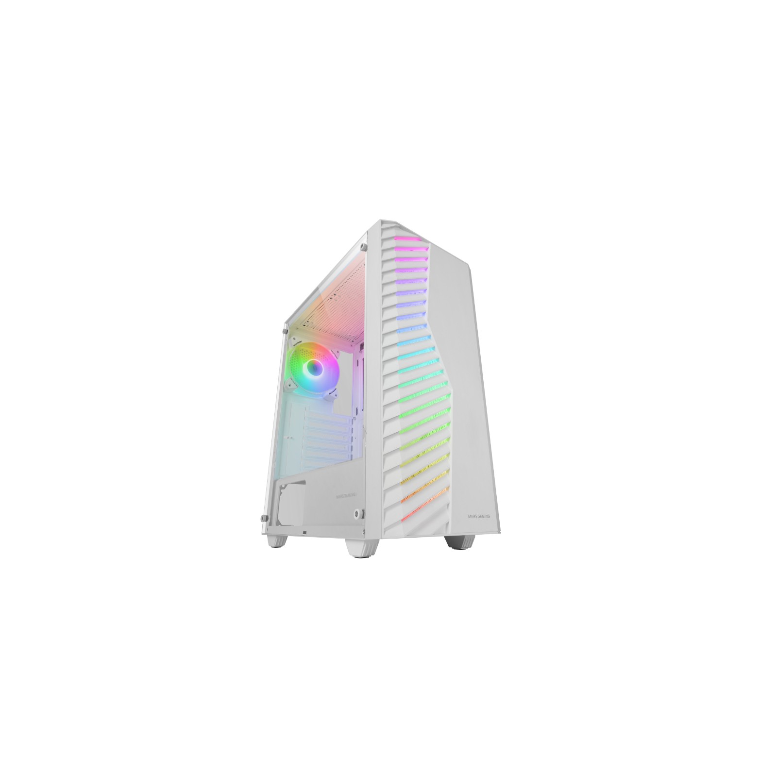 Caja Semitorre ATX MC-Volt ARGB Blanco Mars Gaming