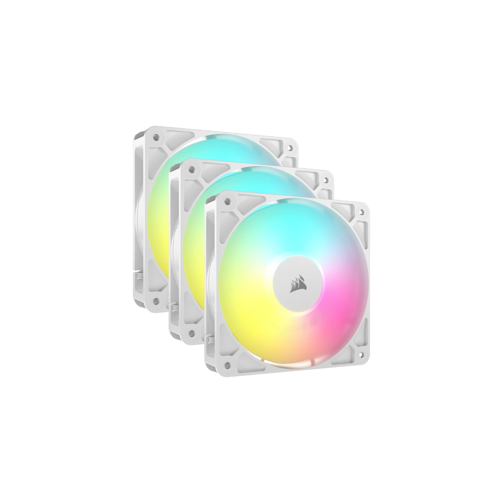 Ventilador Auxiliar RS120 ARGB 120mm Blanco Triple Pack Corsair