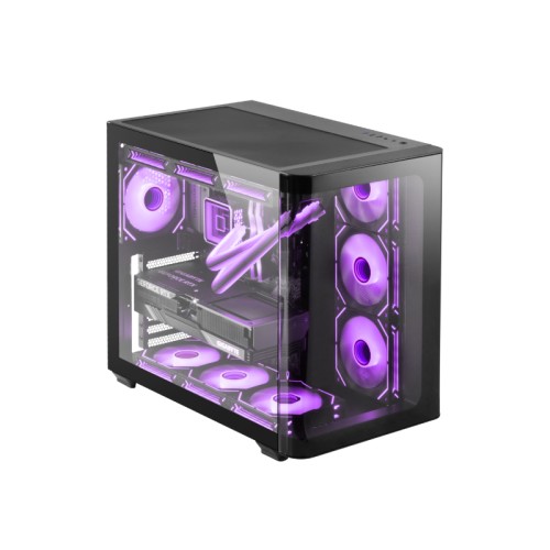 Caja Semitorre ARGB Negra MC-Fusion