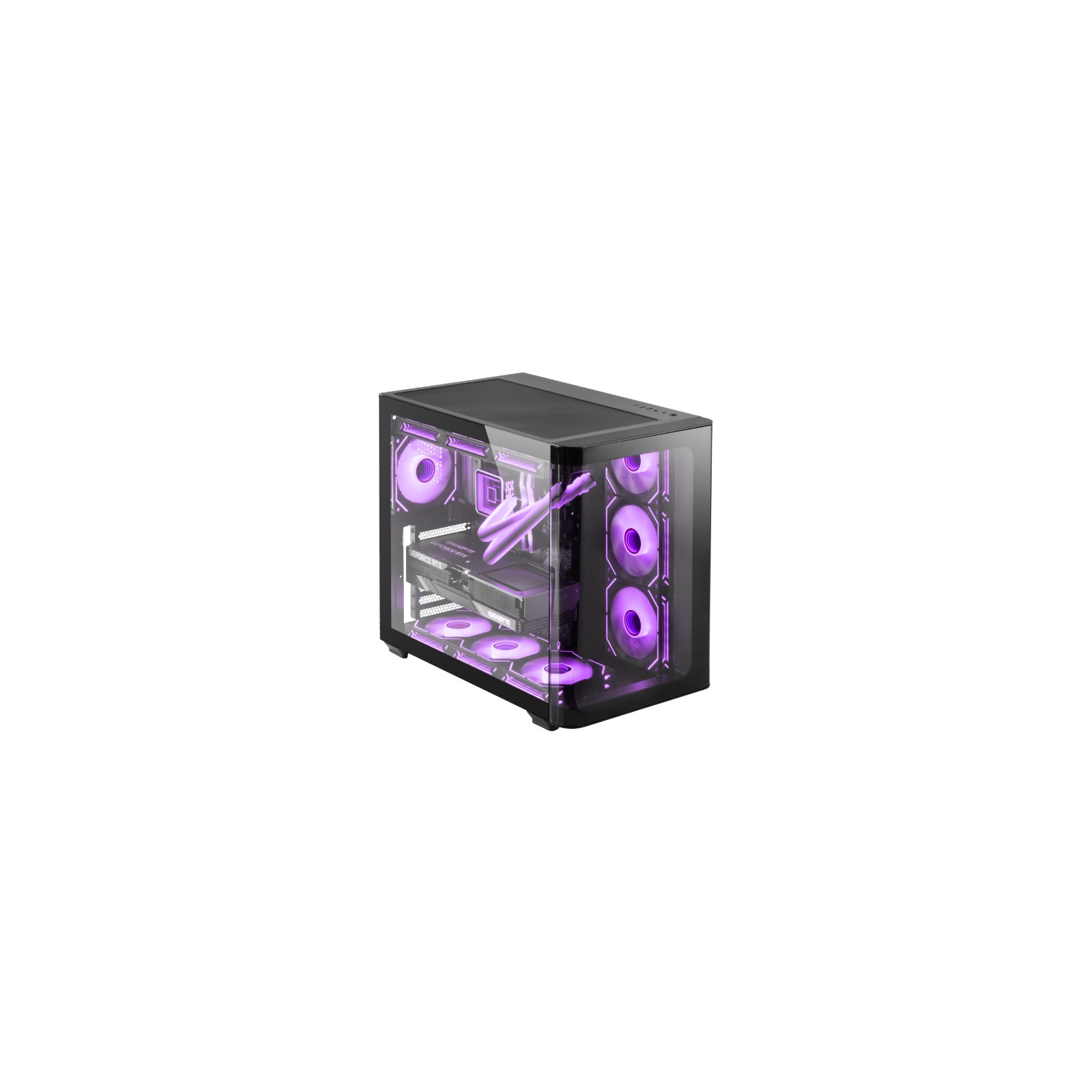 Caja Semitorre ARGB Negra MC-Fusion