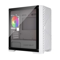 Caja MicroATX Xc-220 Glass ARGB Blanca Keepout