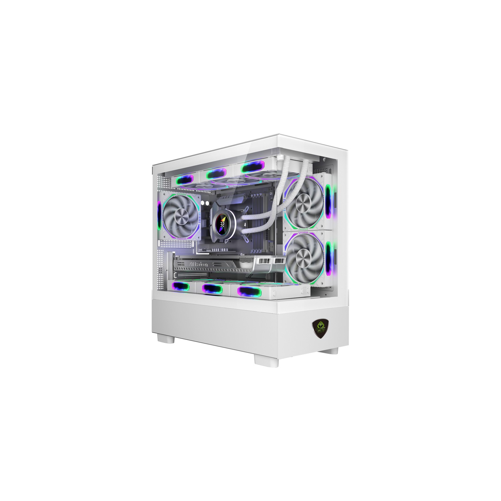 Caja MicroATX XC-301 Glass ARGB Blanca Keepout