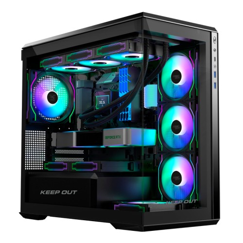 KeepOut XC-905PRO+ MicroATX Case with ARGB