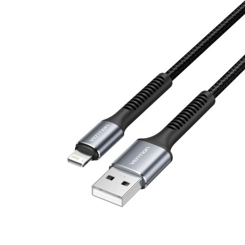 USB A to Lightning Cable 1M Black/Gray Vention