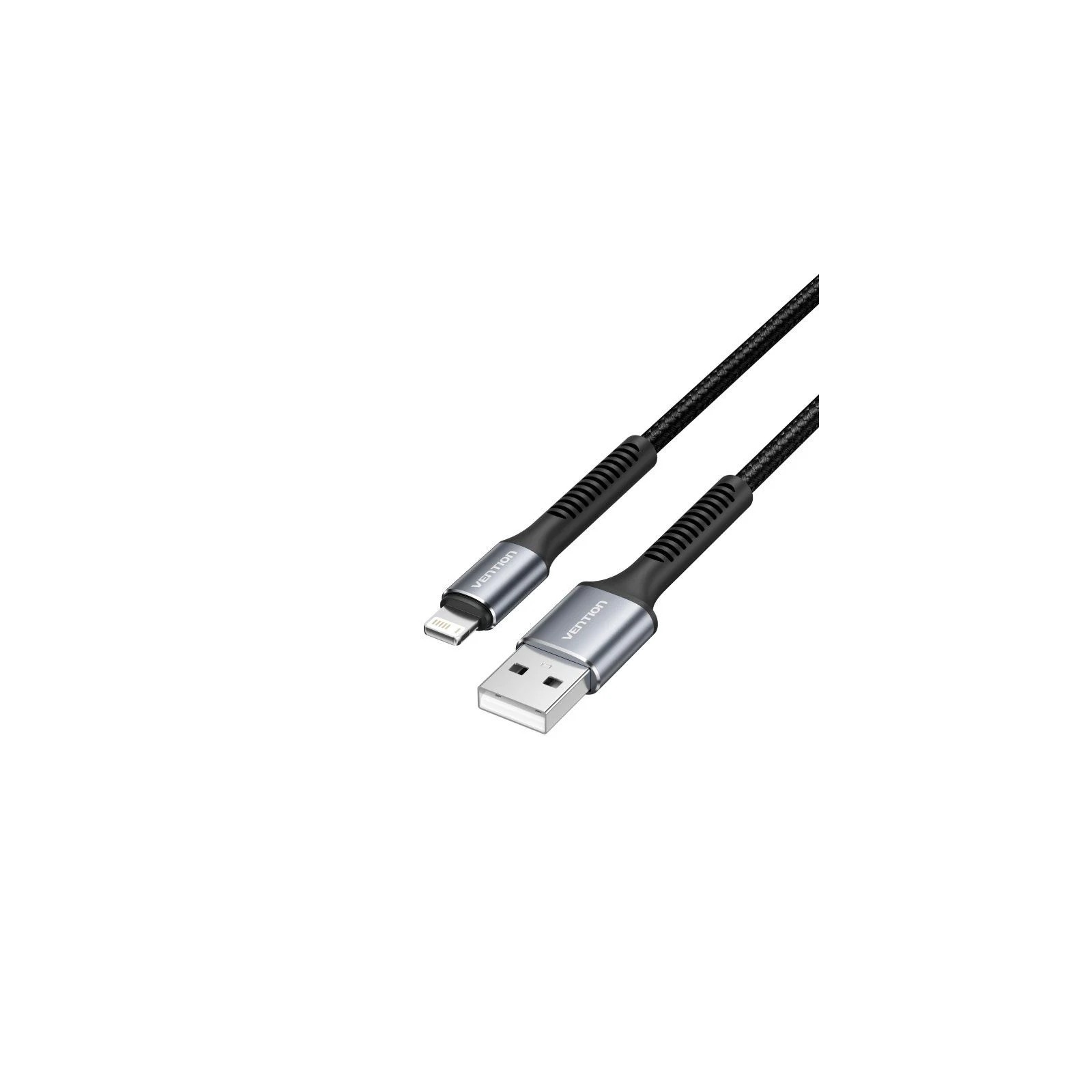 Cable USB A a Lightning 1 M Negro/Gris Vention