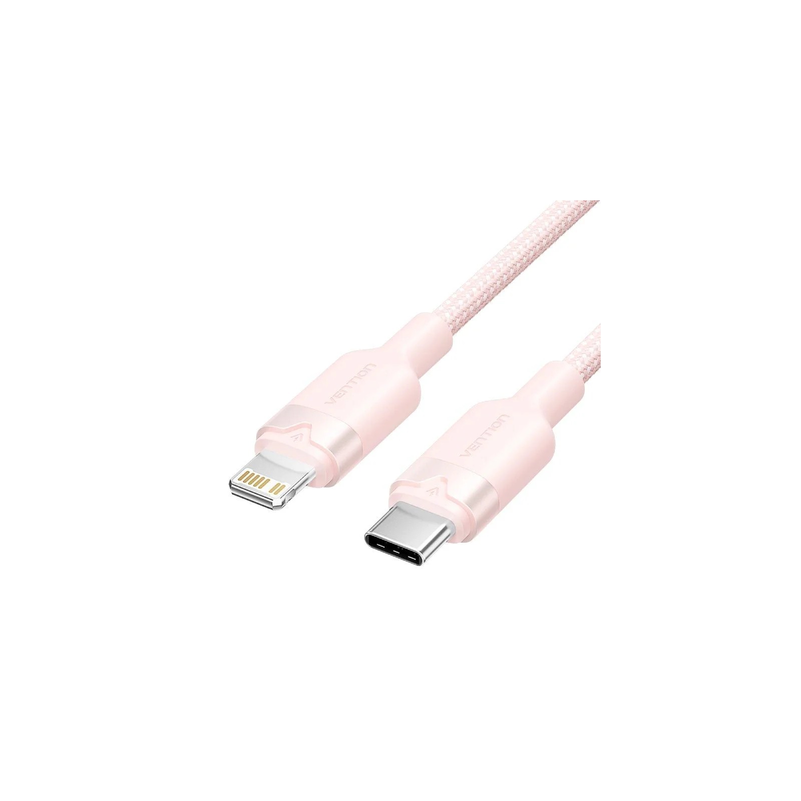 Cable USB-C a Lightning 1 M Rosa Vention