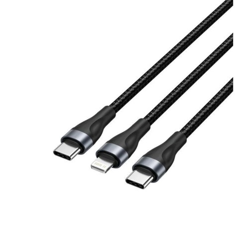 Cable USB-C a USB-C - Lightning 1.2M Negro Vention