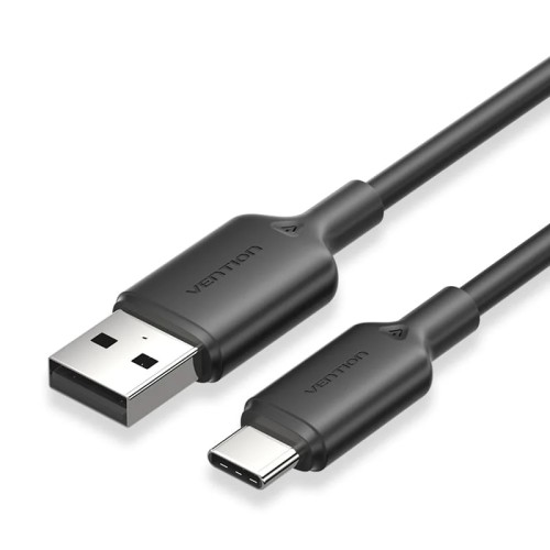 1m USB-C to USB-A Cable in Black