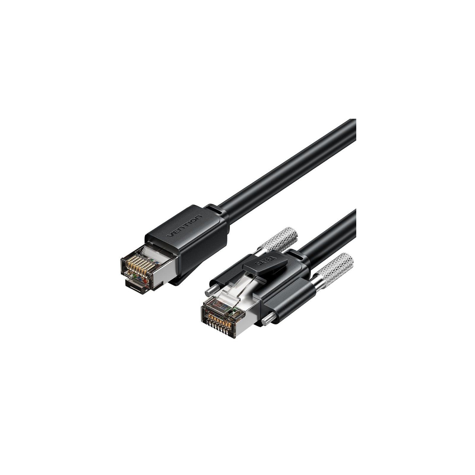 Cable De Red Latiguillo RJ45 Cat.6 S/FTP AWG26 0.5 M Negro Vention