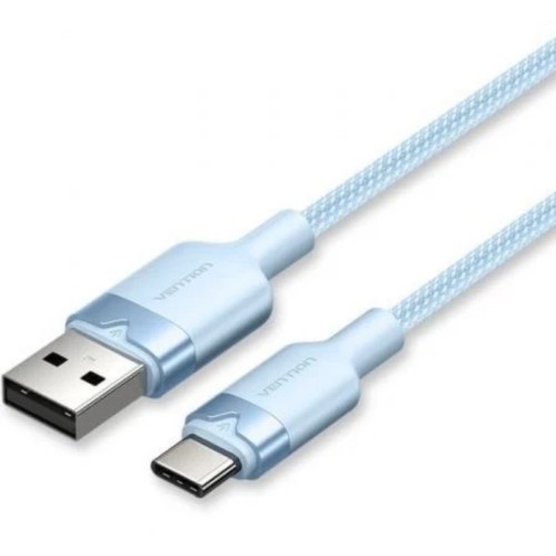 Cable USB-C a USB-A Trenzado 1 M Azul Vention