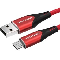 Cable USB 2.0 A Micro USB M-M 1.5m Rojo Vention