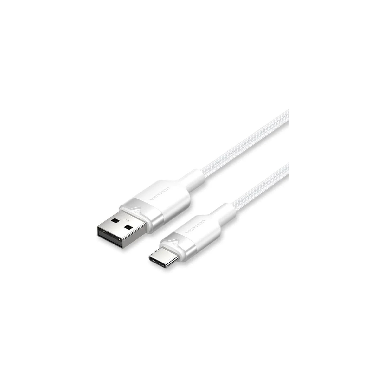 Cable Usb-c A Usb-a Trenzado 1 M Blanco Vention