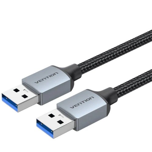 Cable USB-A 3.0 A a USB-A 1m Negro Vention