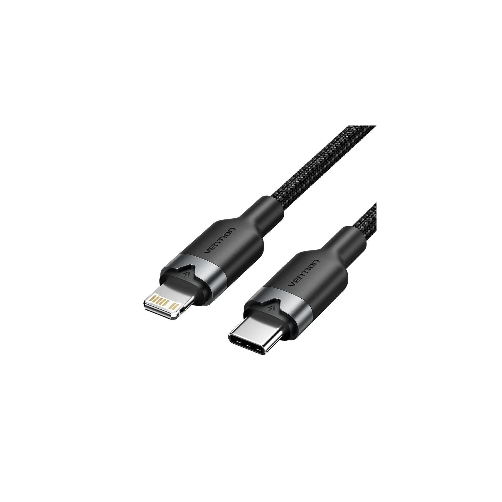 Cable USB-C a Lightning 1m Negro Vention Carga Rápida