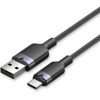 Cable USB-C a USB-A Trenzado 2 M Negro Vention