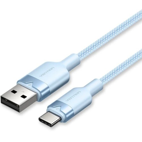 Cable USB-C a USB-A Trenzado 2M Azul Vention