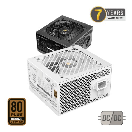 Mars Gaming 550W Power Supply SI 80+ White