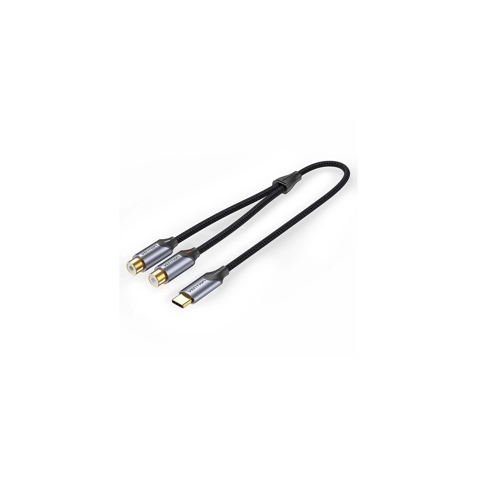 Vention USB-C Male to Dual RCA Female 1.5m Converter