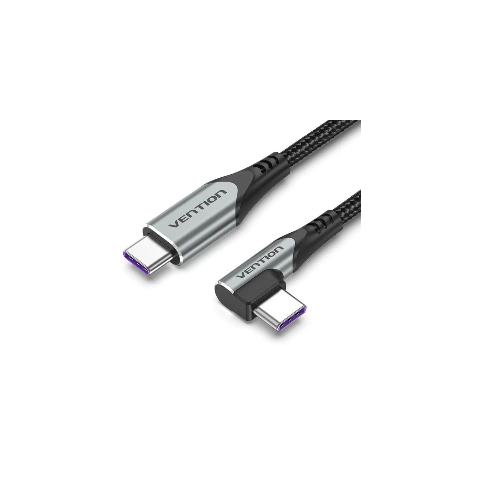 Cable USB-C Macho a USB-C Macho Ángulo Recto 1.5 M