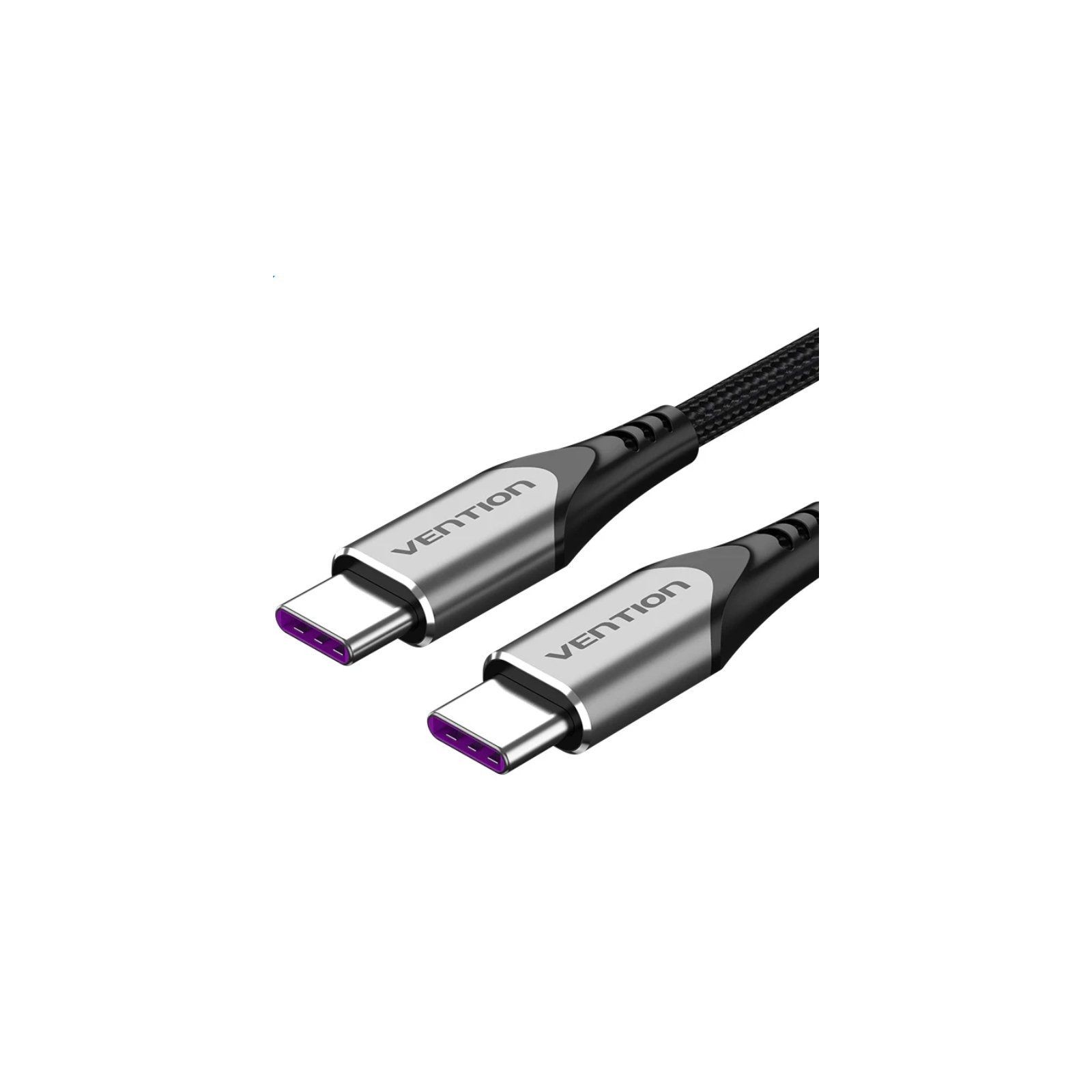 Cable USB-C a USB-C 2.0 5A 1.5 M Gris Vention