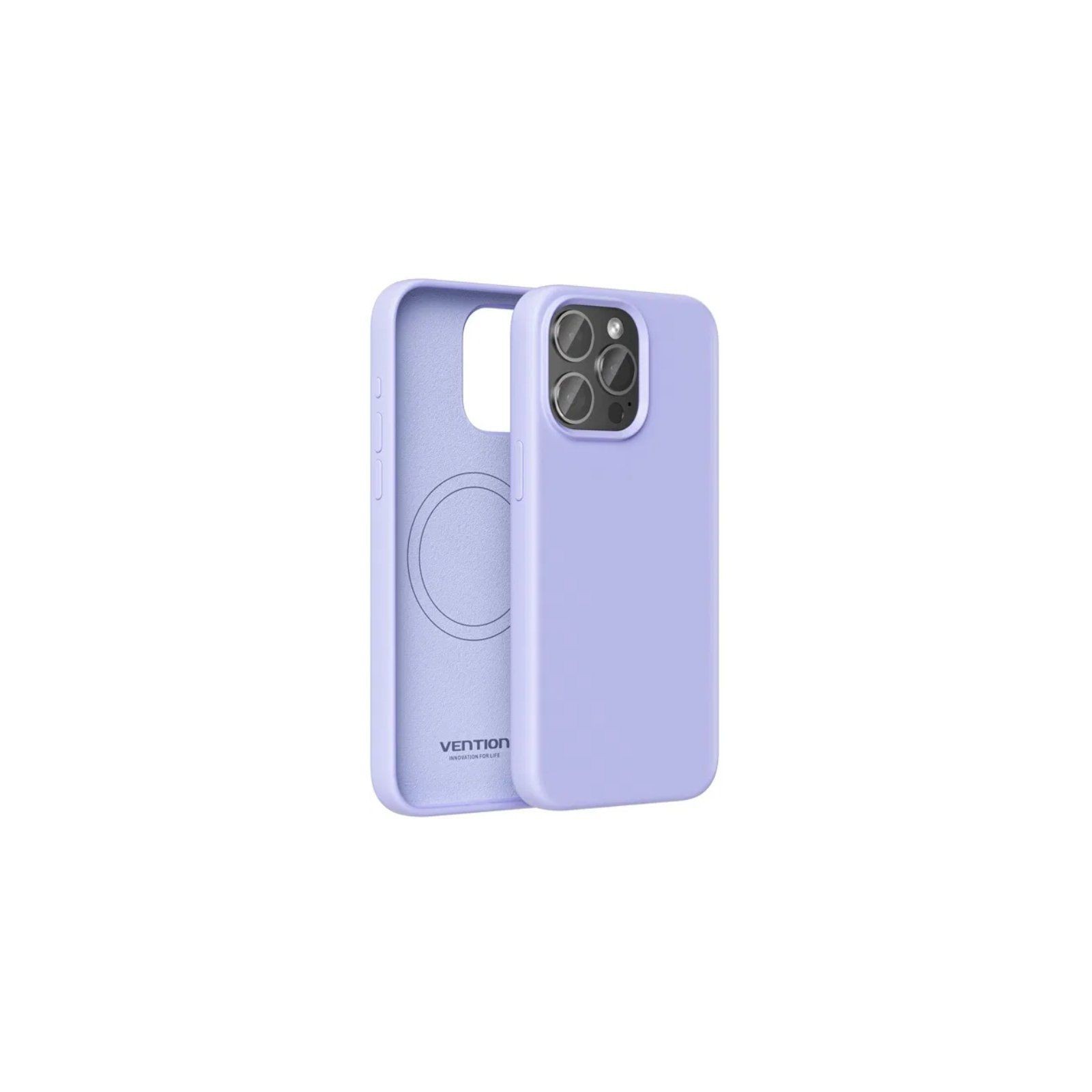 Funda Silicona MagSafe iPhone 15 Pro Morada Vention