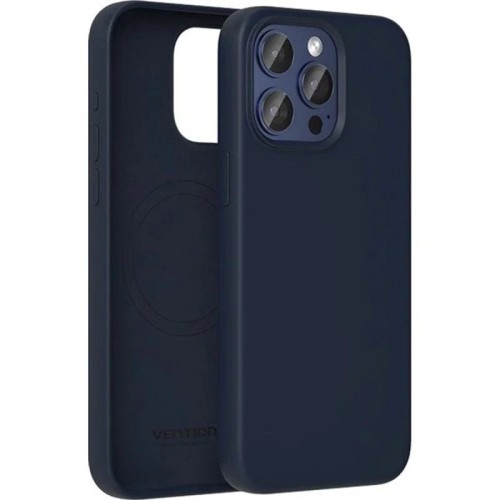 Funda Silicona Azul Medianoche para iPhone 15 Pro Vention con MagSafe