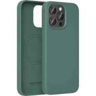 Silicone Case with MagSafe for iPhone 15 Plus in Cypress Green