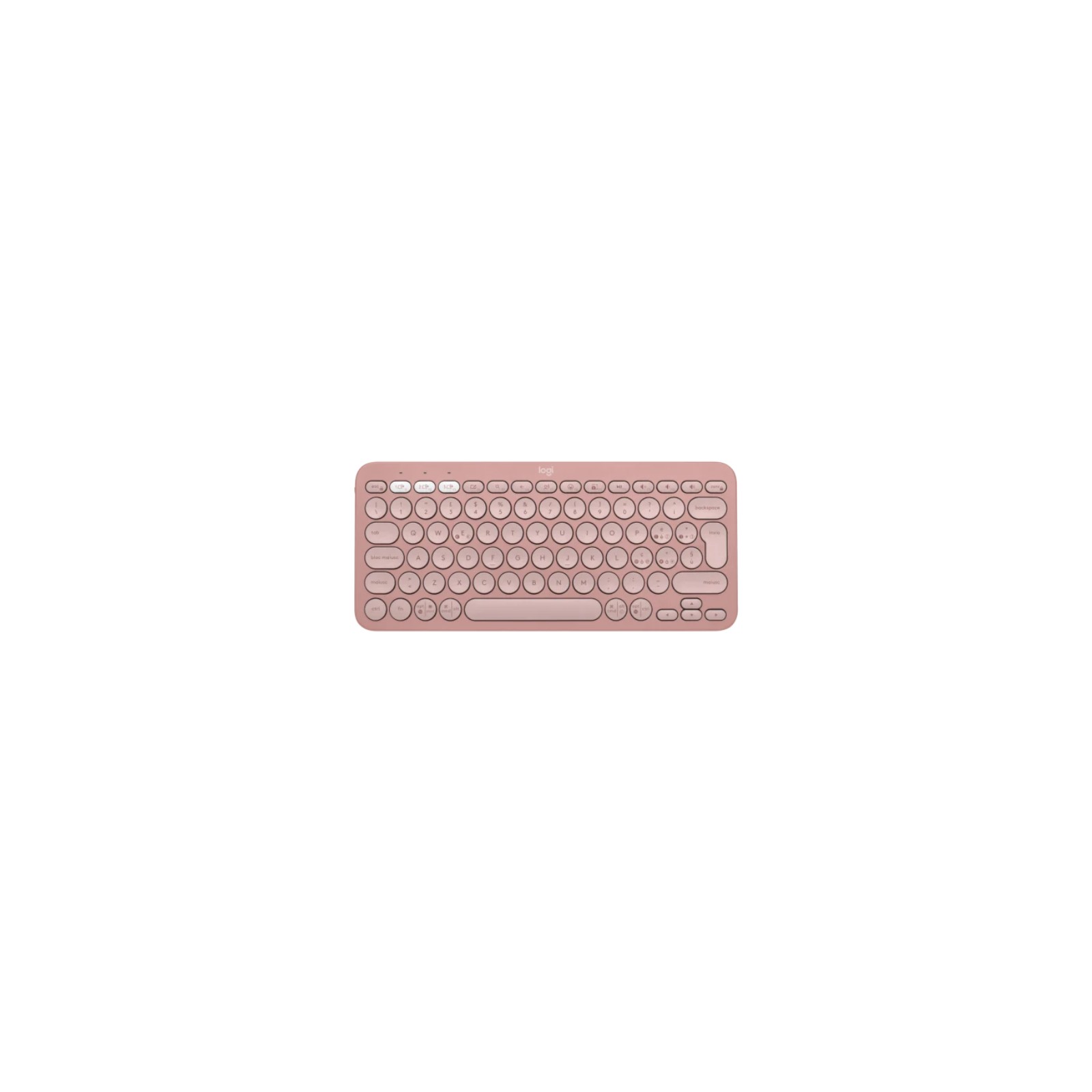 Teclado Wireless K380s Pebble Rosa Logitech