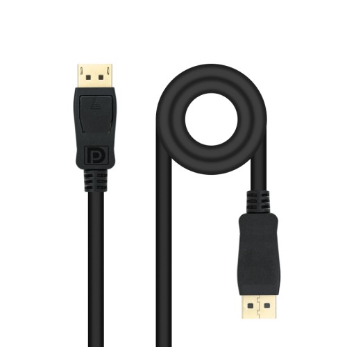 DisplayPort 1.4 Cable DP Male to Male Black 0.5M Nanocable