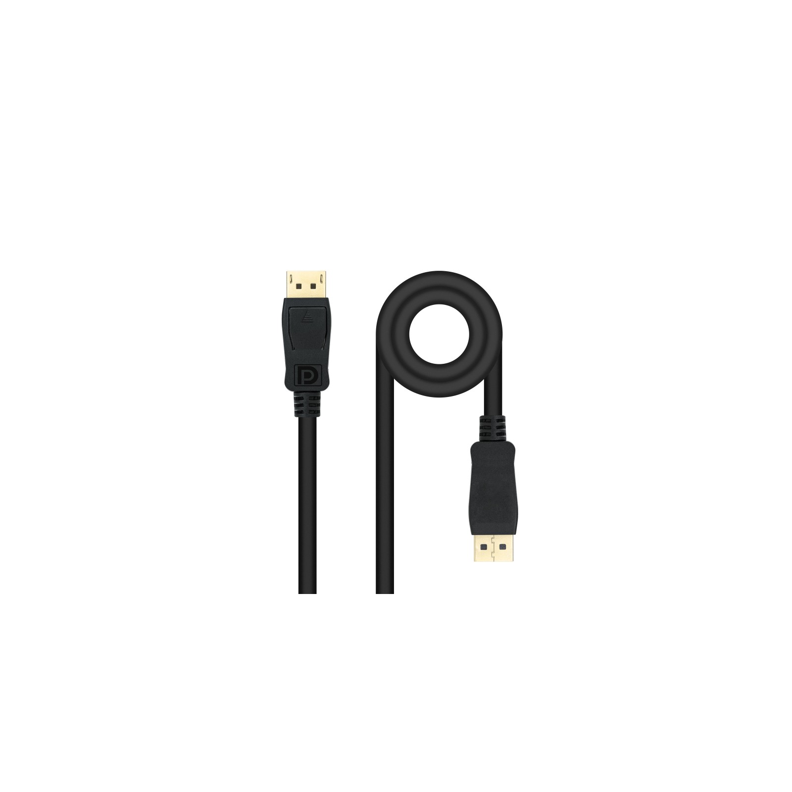 DisplayPort 1.4 Cable DP Male to Male Black 0.5M Nanocable