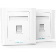 Placa De Pared Tipo 86 1 Puerto RJ45 Blanco Vention