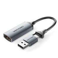 Conversor HDMI 4K a USB-C USB-A 0.10m Vention