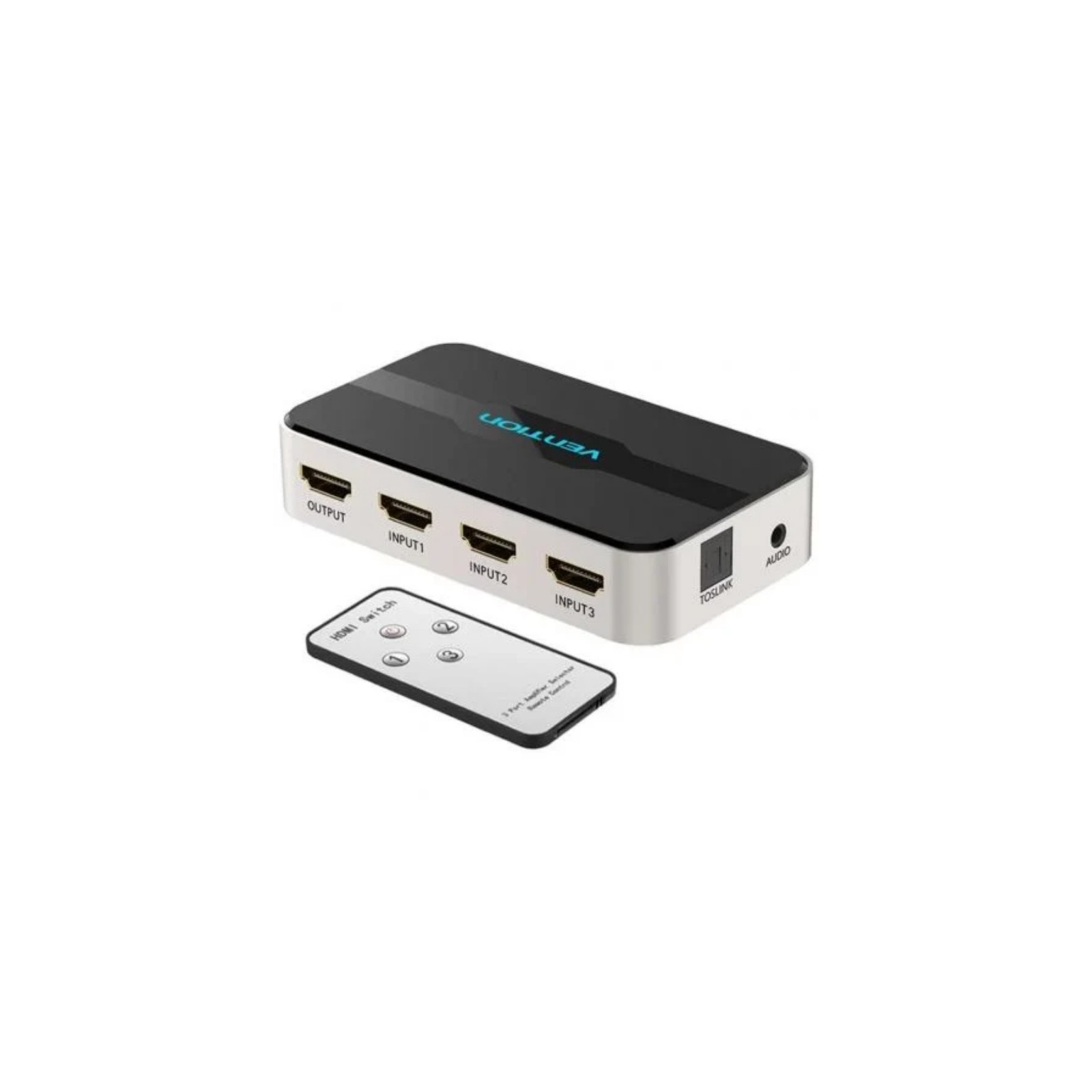 Vention 3xHDMI Switch with Audio Separation Black