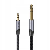 Cable de Audio Estéreo 3.5mm 6.3mm 0.5m Gris Vention