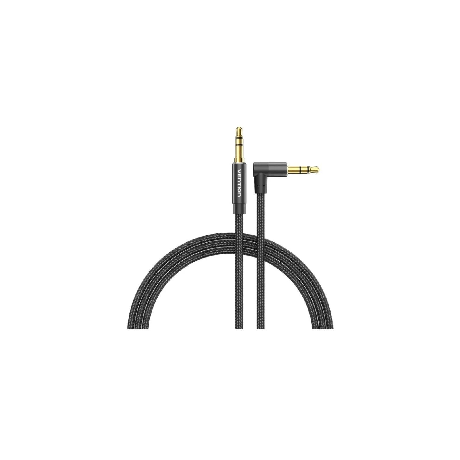 Cable Audio Estéreo Acodado Jack 3.5/m Jack 3.5/m 2 M Negro Vention