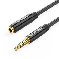 Cable de Audio Estéreo Vention 3.5mm 0.5M Negro