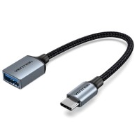 USB-C to Dual USB Adapter 0.15M Gray