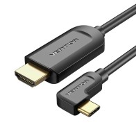 Conversor 1.4 USB-C/M a HDMI/M 4K Acodado 1.5 m Negro Vention