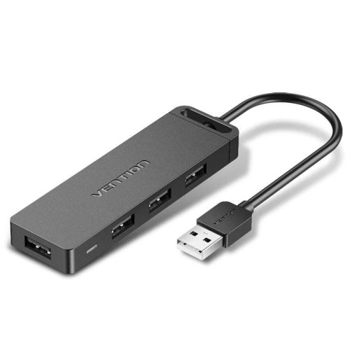 4-Port USB 2.0 Hub 4xUSB 0.5M Gray Vention