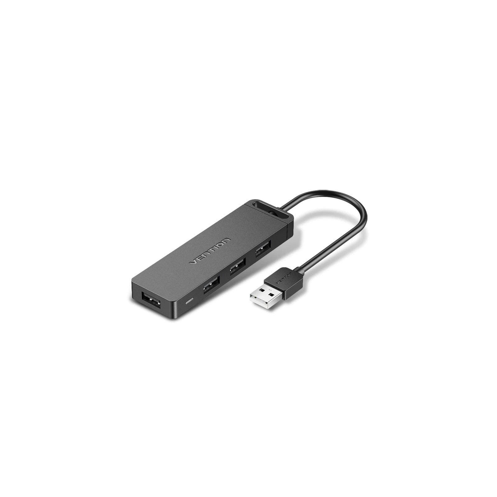 4-Port USB 2.0 Hub 4xUSB 0.5M Gray Vention