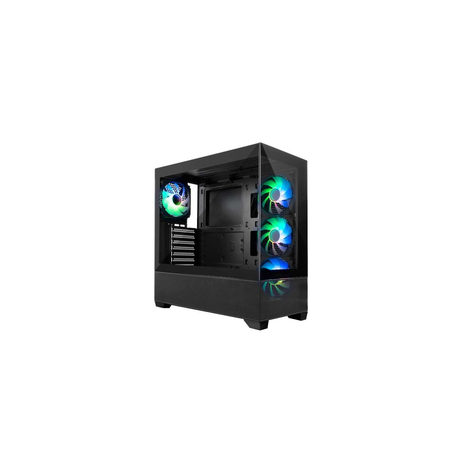 Caja Semitorre ATX GA250 Vision A-RGB Negro Coolbox