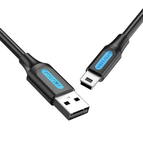 Cable USB 2.0 Mini USB/M A USB/M 0.5m Negro Vention