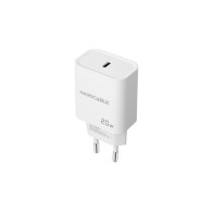 Wall Charger 1xUSB-C PD 20W White Nanocable