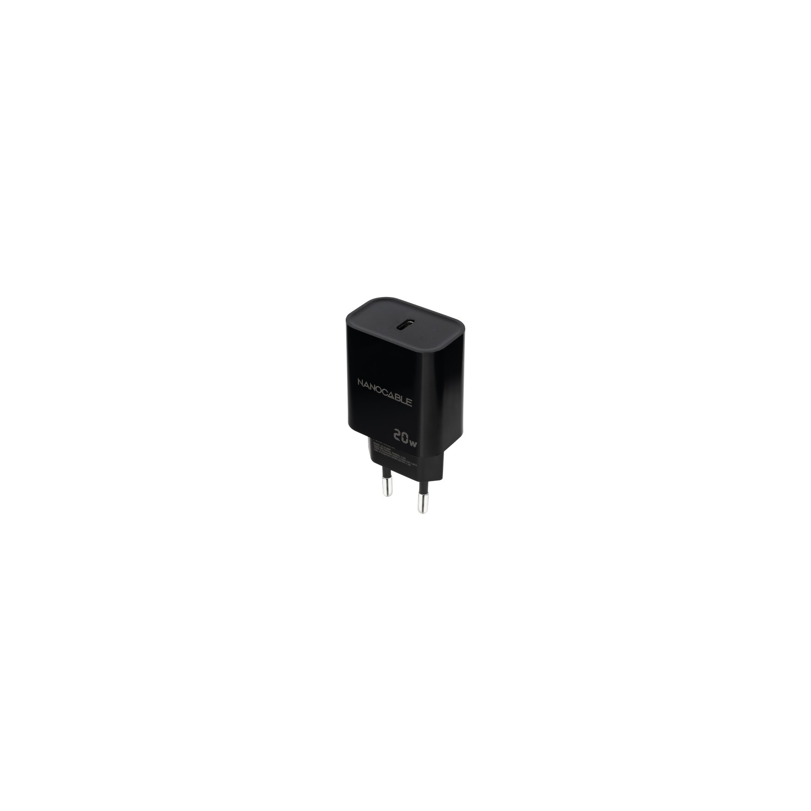 Cargador Pared 20W USB-C Negro