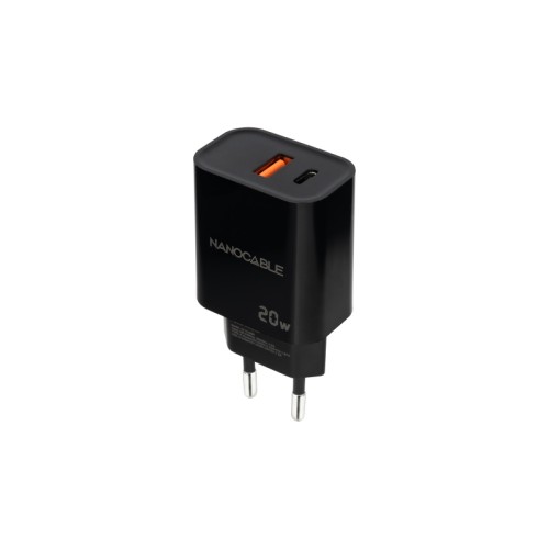 Cargador Pared 20W USB-C y USB-A Nanocable