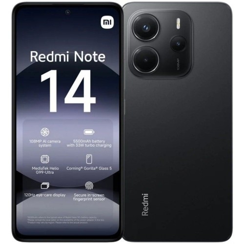 Smartphone Redmi Note 14 6+128GB Negro Xiaomi