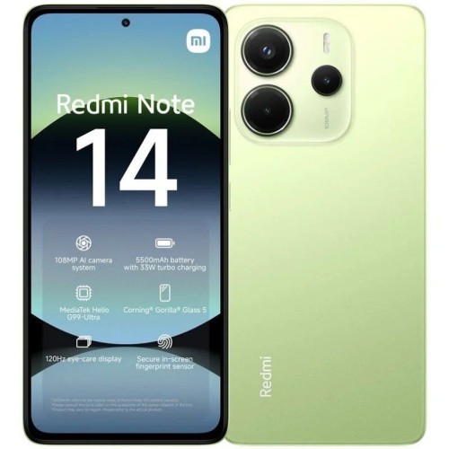 Smartphone Redmi Note 14 (6+128GB) Verde Xiaomi