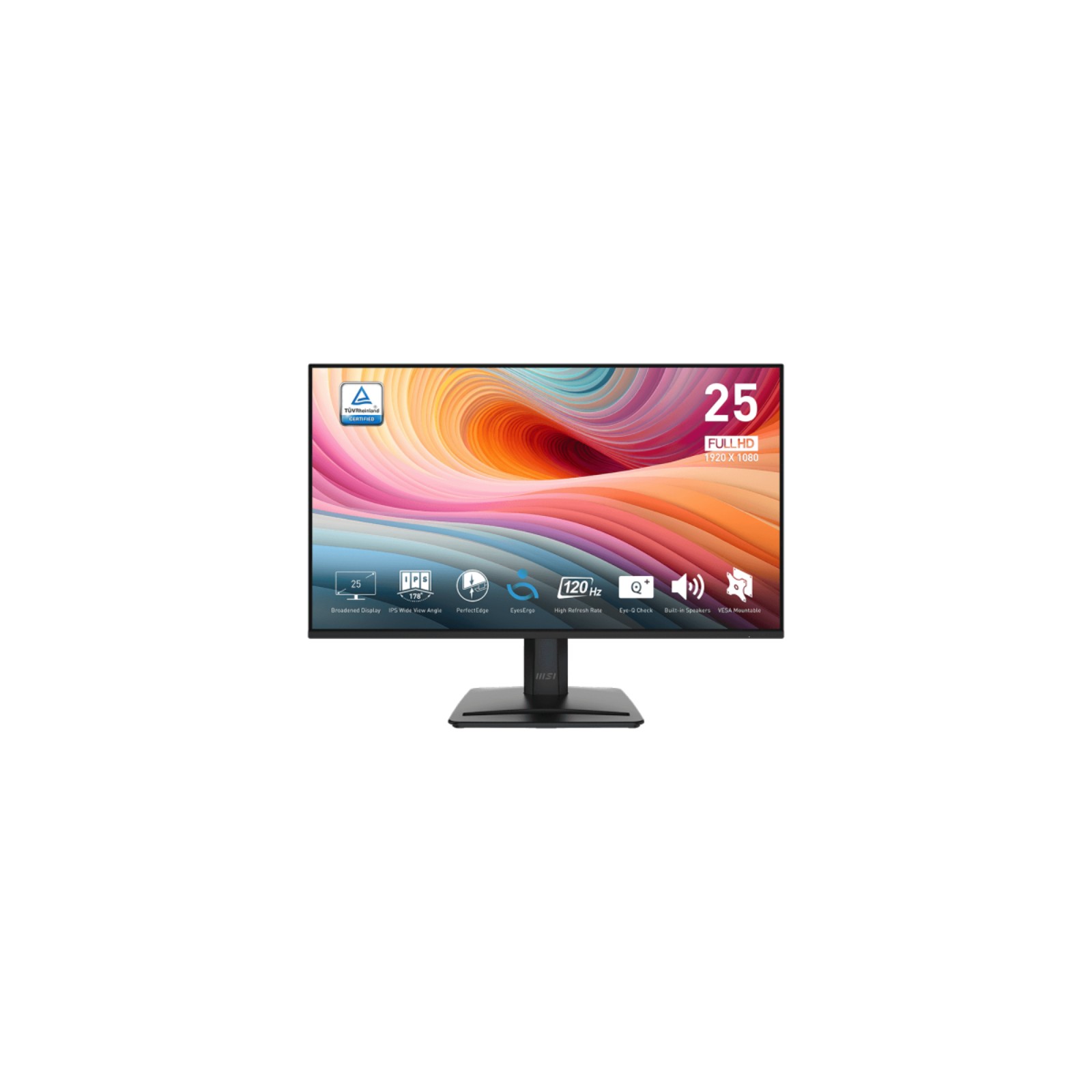 Monitor MSI Pro MP251 E2 con Tasa de Refresco de 120Hz